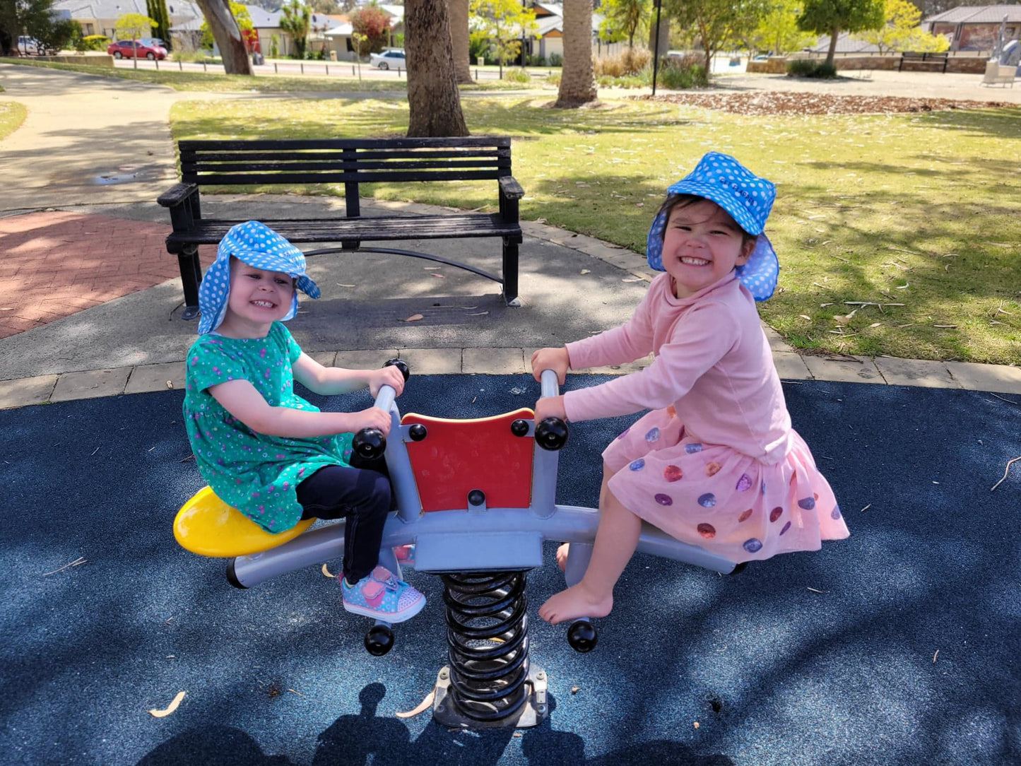 Kids Polka Flap Hat