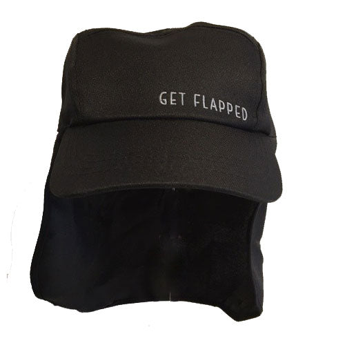 Adult Black Flap Hat