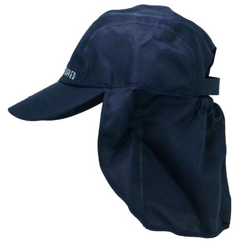 Blue Steel-navy coloured adult legionnaires hat UPF50+ get flapped-side