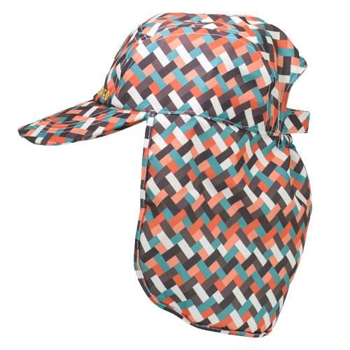 Chevy-chevron patterned adult legionnaires hat UPF50+ get flapped-side