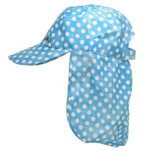 Polka-polka dot print adult legionnaires hat UPF50+ get flapped-side
