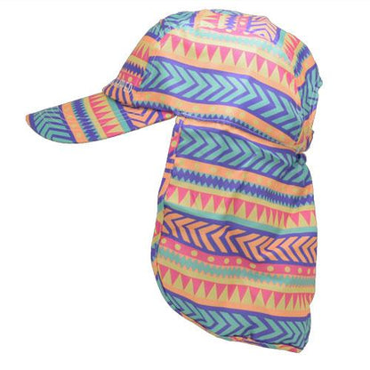 Tribal-tribal patterned adult legionnaires hat UPF50+ get flapped-side